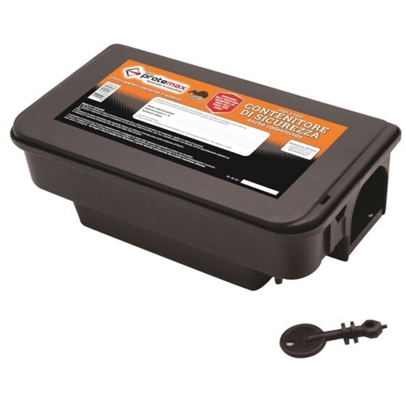 foto del prodotto trappola casetta topi topo contenitore esche ratti 22x12x7 protemax