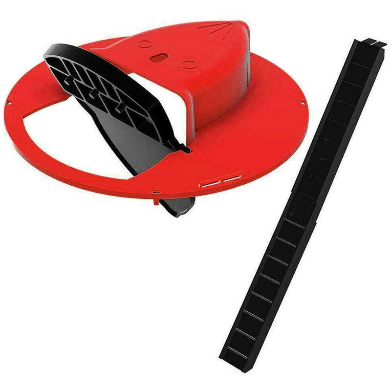 foto del prodotto trappola per topi rotante trappola per topi con coperchio ribaltabile trappola per topi con ripristino automatico trappola per topi con coperchio