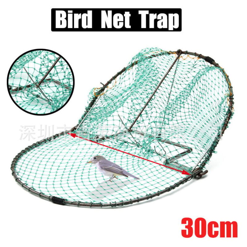 foto del prodotto trappola per uccelli da 30 cm catcher per nidi per uccelli rete da caccia per uccelli rete da caccia per piccioni trappola per gambe per uccelli