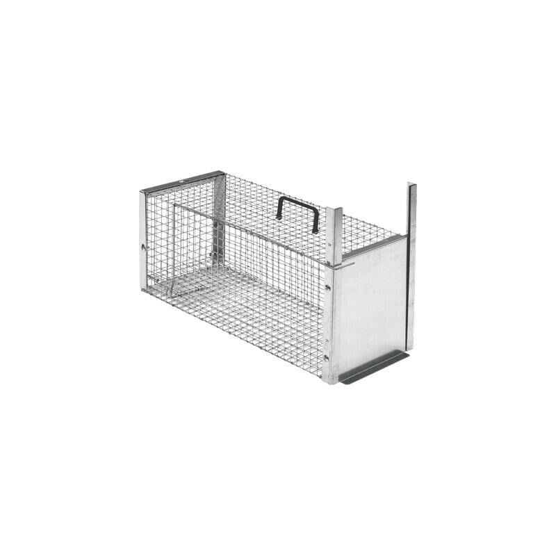 foto del prodotto trappola predatori a galleria novital acciaio zinc cm 62,5x24 h.cm 26