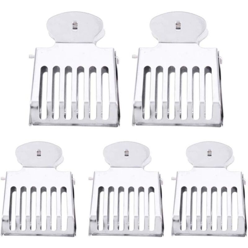 foto del prodotto trappole per api in metallo, clip per regina, strumenti di cattura, gabbie in acciaio, isolatore per regina, accessori per attrezzature 5 pezzi 