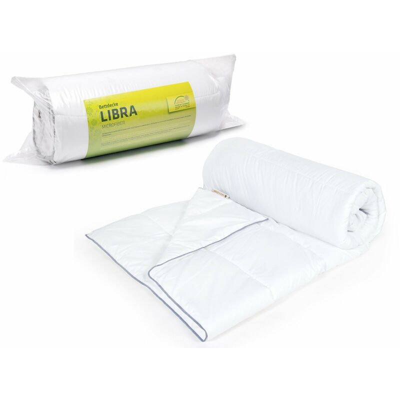 foto del prodotto trapunta estiva 155x220 cm anallergico 100 microfibra oeko tex standard 100 bianco bilancia decoking