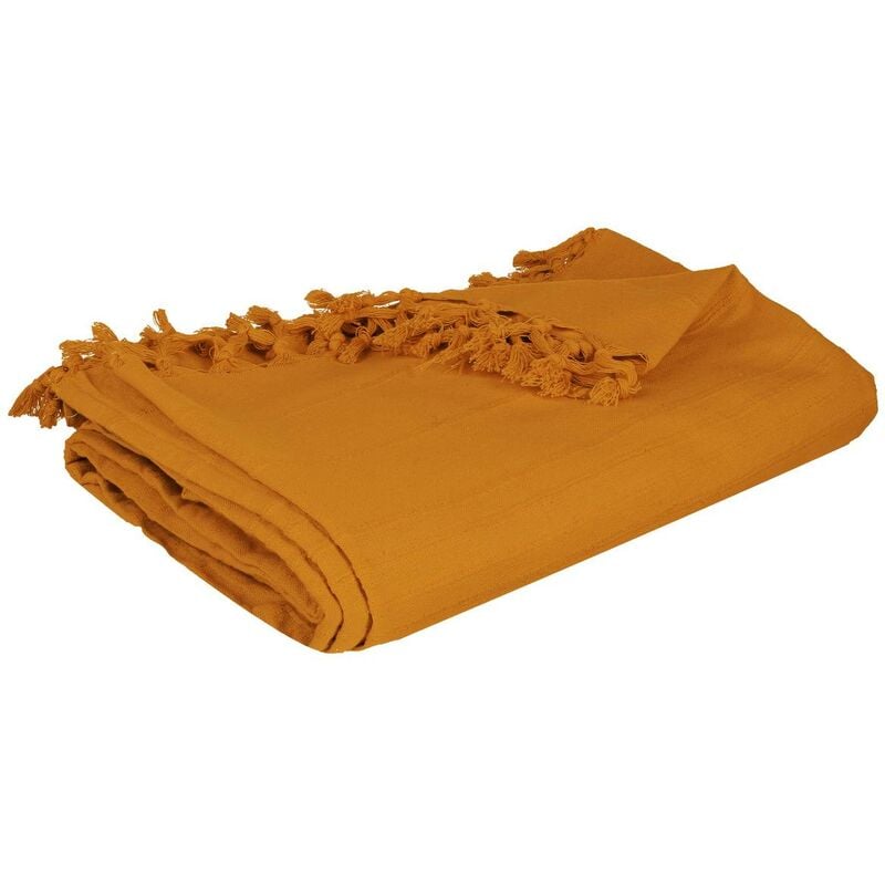 foto del prodotto trapunta in cotone giallo senape 160x220cm atmosphera cr ateur d int rieur