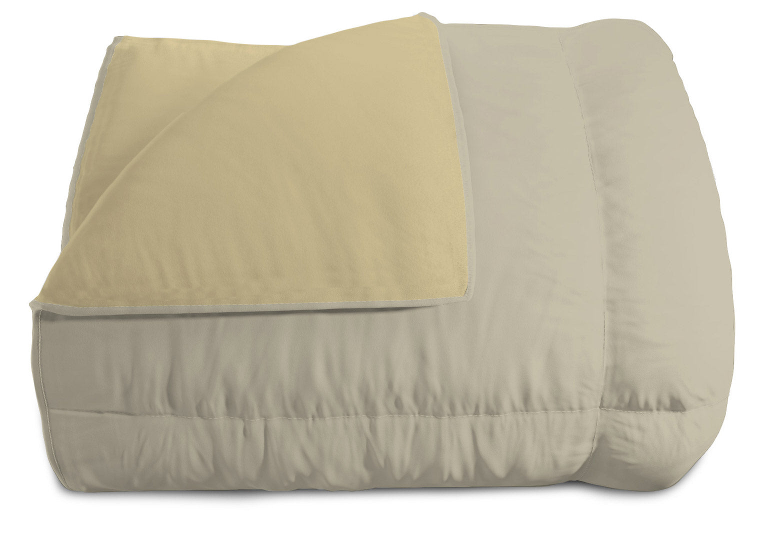 foto del prodotto trapunta invernale double face singola 300gr in microfibra tortora panna