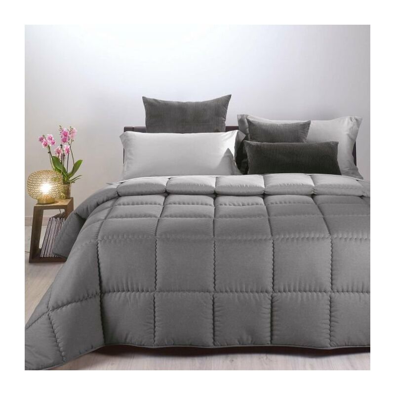 foto del prodotto trapunta modern tinta unita matrimoniale avio - caleffi