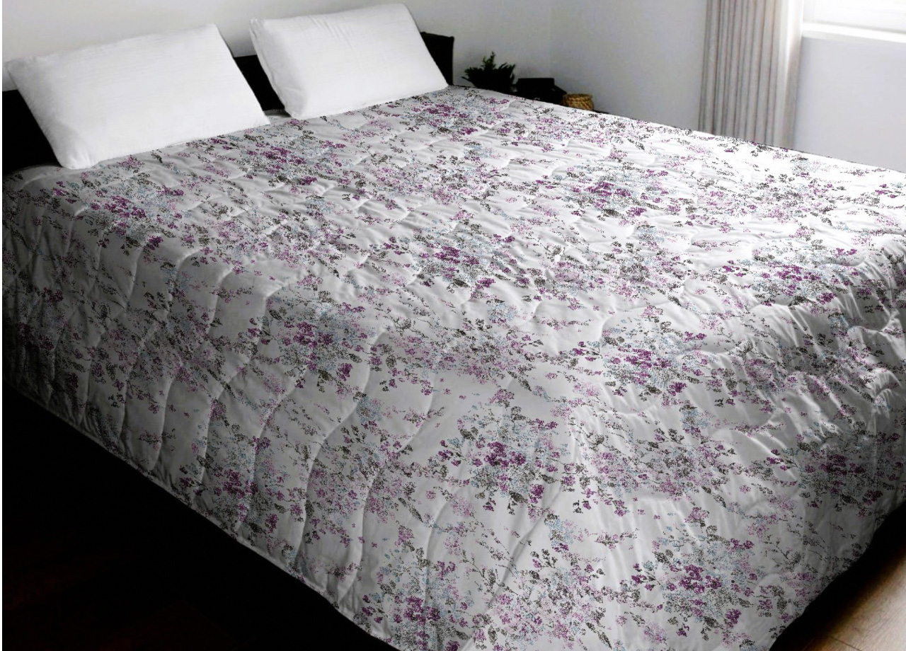 foto del prodotto trapunta piumone invernale 300gr cotone made italy disegno acquarello singolo acquarello