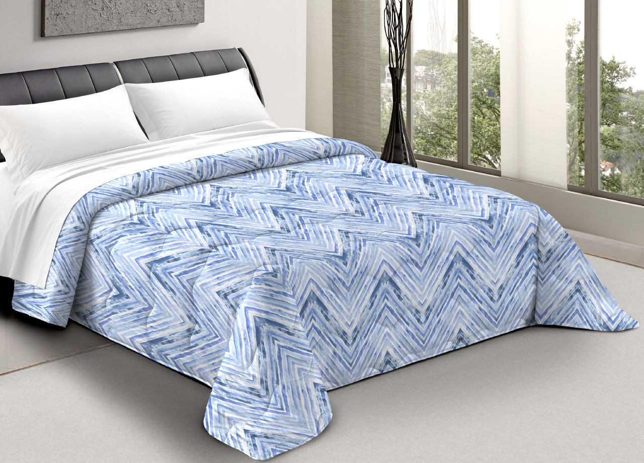 foto del prodotto trapunta piumone letto invernale imbottita 300gr scaldanotti zaira 1 piazza blu
