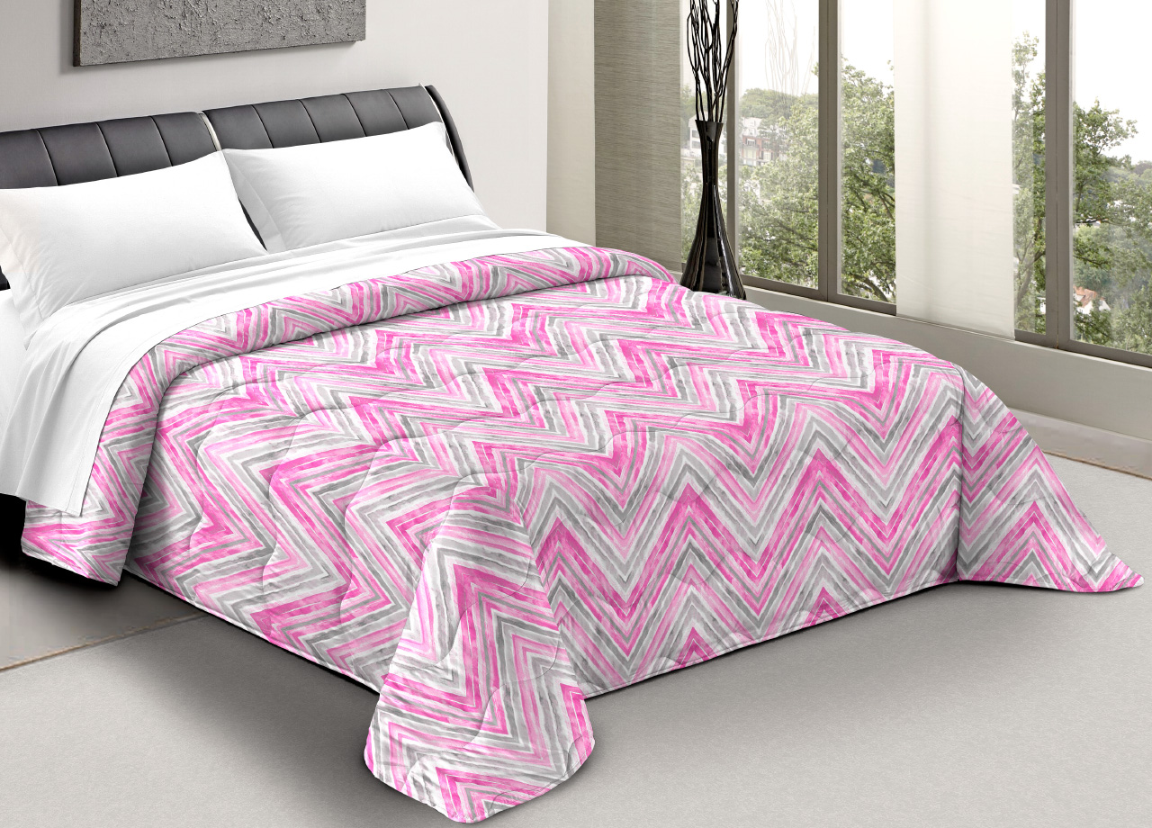 foto del prodotto trapunta piumone letto invernale imbottita 300gr scaldanotti zaira, misura2 piazzecolorerosa