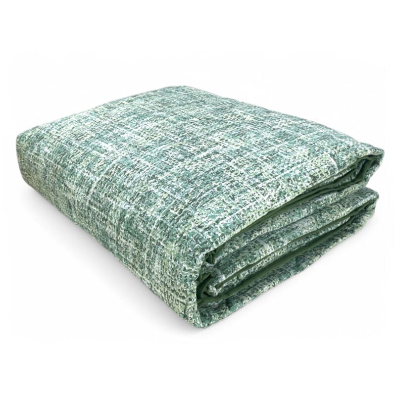 foto del prodotto trapuntino leggero kot coco verde quilt primaverile estivo cotone 100 anallergico made in italy cm. 170x270
