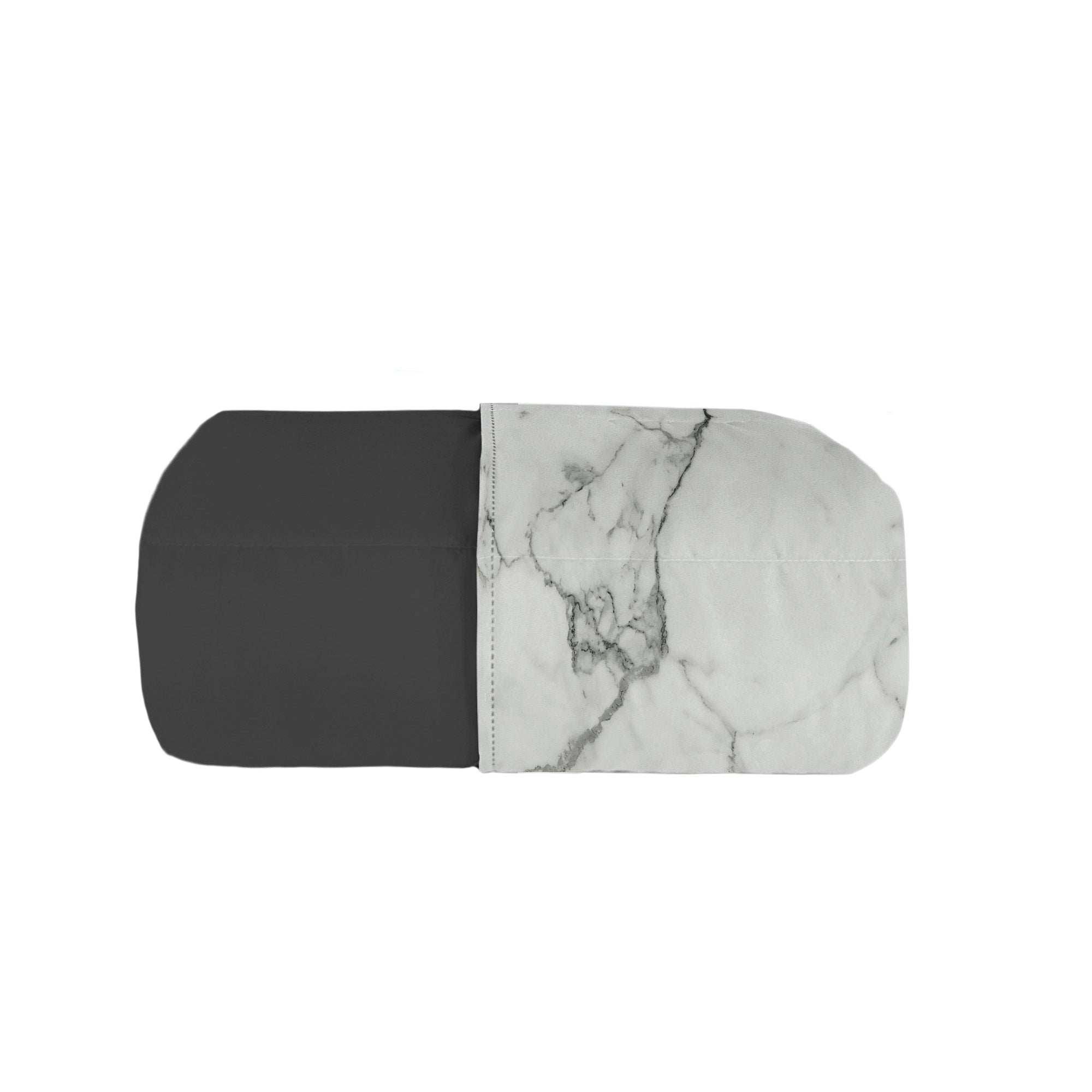 foto del prodotto trapuntino singolo 100gr con stampa in microfibra marble
