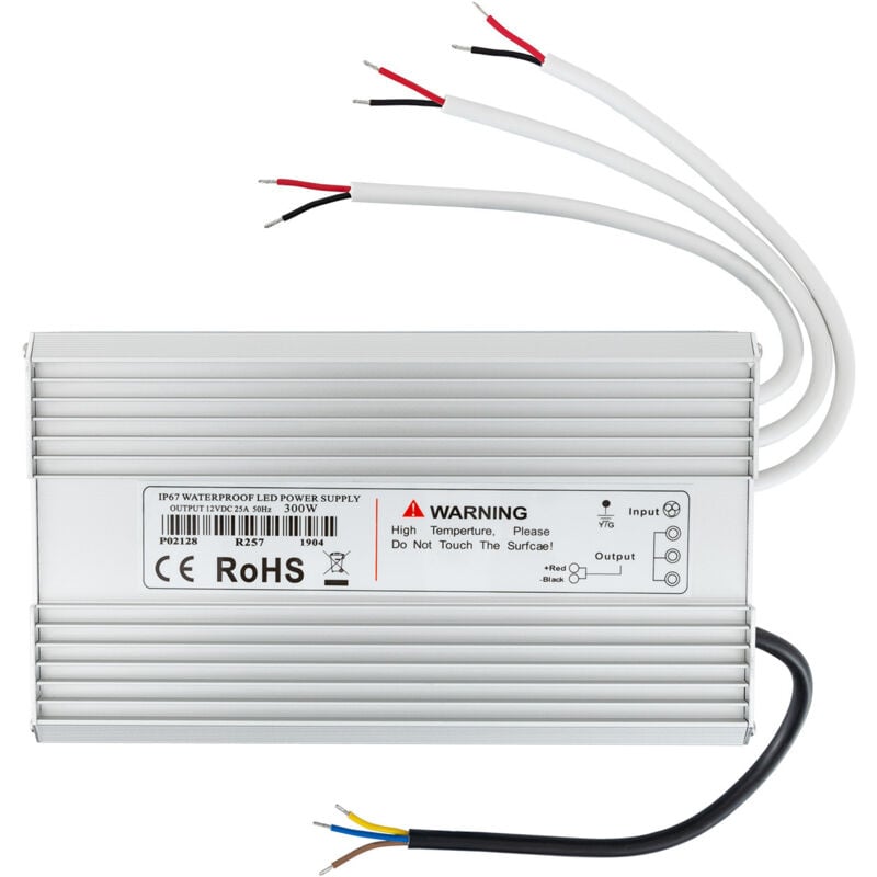 foto del prodotto trasformatore a tenuta stagna 12v dc 300w 25a ip67