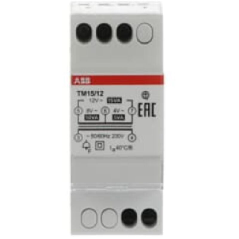 foto del prodotto trasformatore abb di tensione per campanelli 4-8-12v 15va tm1512