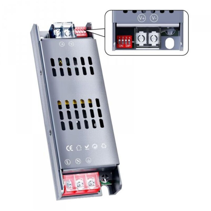 foto del prodotto trasformatore alimentatore led 100w dc 12v ac 220 240v ip20