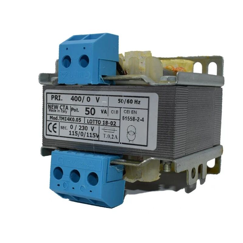 foto del prodotto trasformatore di isolamento cta monofase 50va 400v 115 0 115
