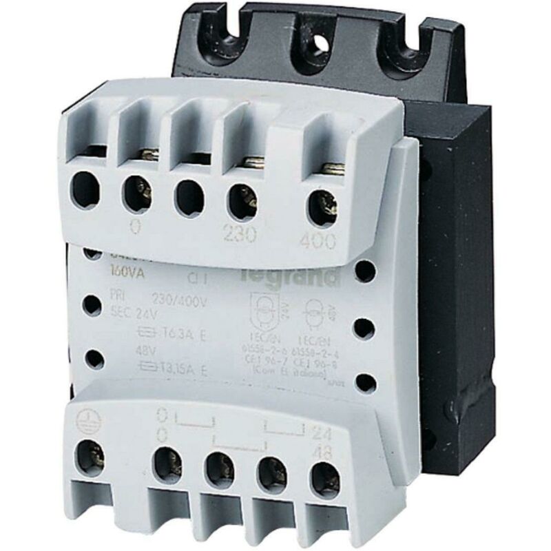foto del prodotto trasformatore di isolamento e sicurezza 50va 380 220 12 24 642301 legrand