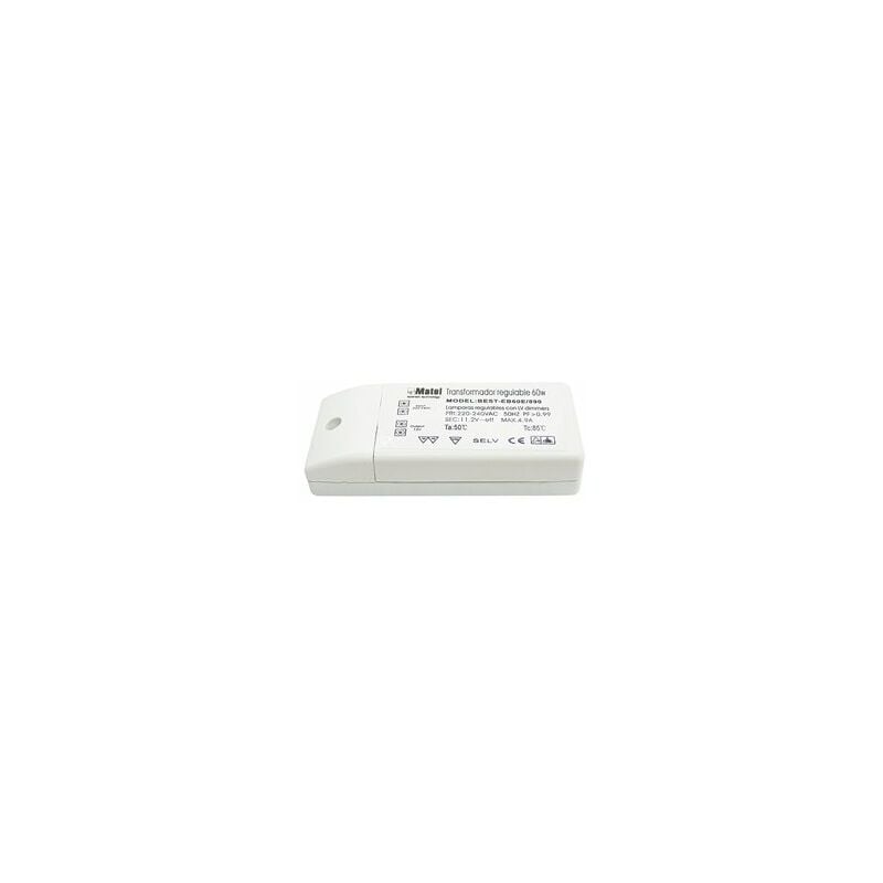 foto del prodotto trasformatore elettronico matel 12v 60w