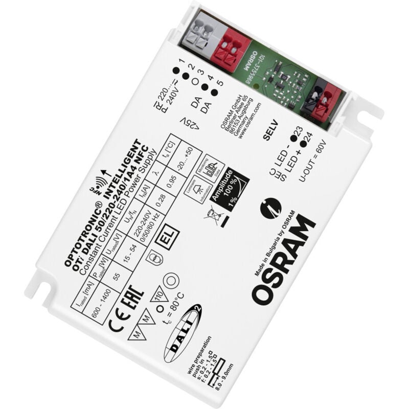 foto del prodotto trasformatore led osram oti dali 50 220-240 1a4 nfc