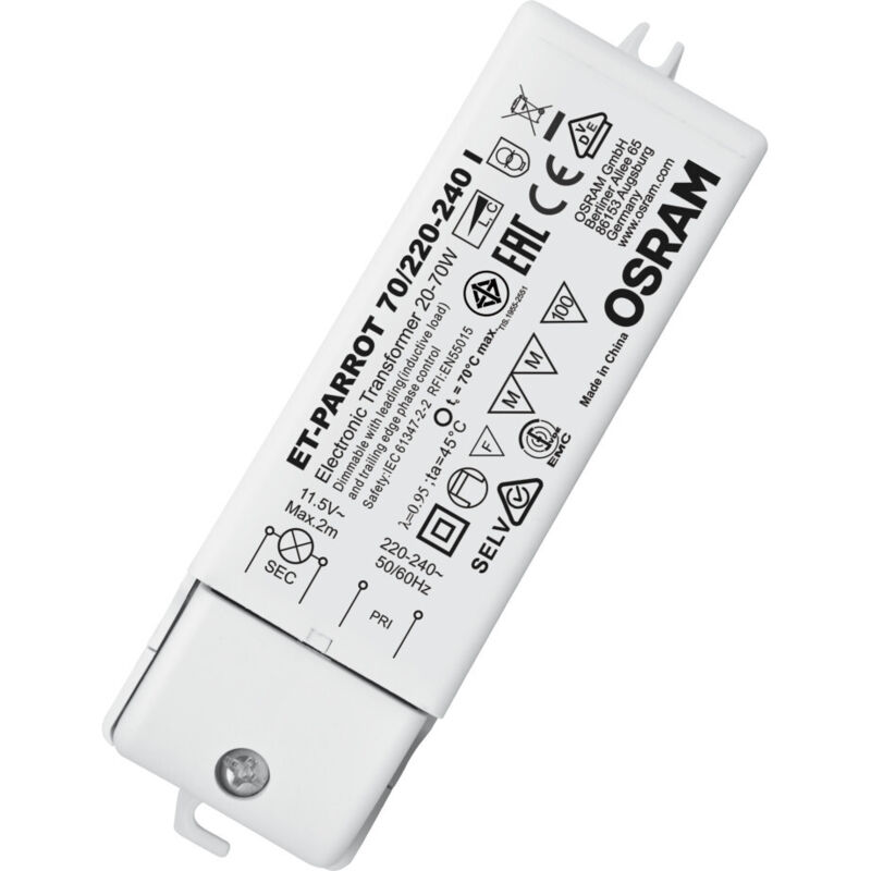 foto del prodotto trasformatore ledvance osram et parrot et parrot 70 220 240
