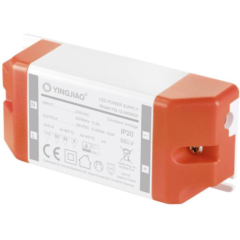 foto del prodotto trasformatore per led tensione costante non dimmerabile, protezione sovraccarico 1 pz.