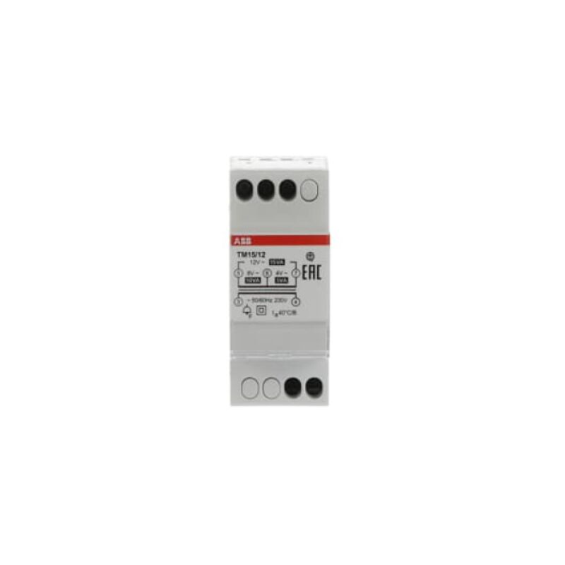 foto del prodotto trasformatore tm15 4 8 12v 15va abb tm1512