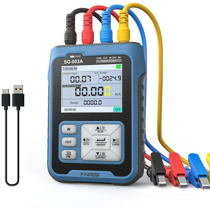 foto del prodotto trasmettitori calibratori portatili portatili 0 10v 4 20mah simulatore di tensione di corrente regolabile segnali generatore sorgenti con display lcd