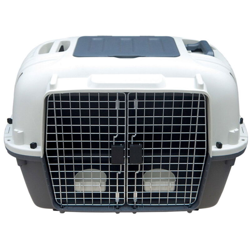 foto del prodotto trasportino con doppio ingresso e divisorio modello vagabond per cani e gatti