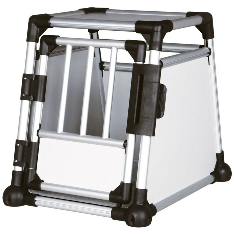 immagine 0 del prodotto trasportino in alluminio argento grigio chiaro s 48 57 64cm
