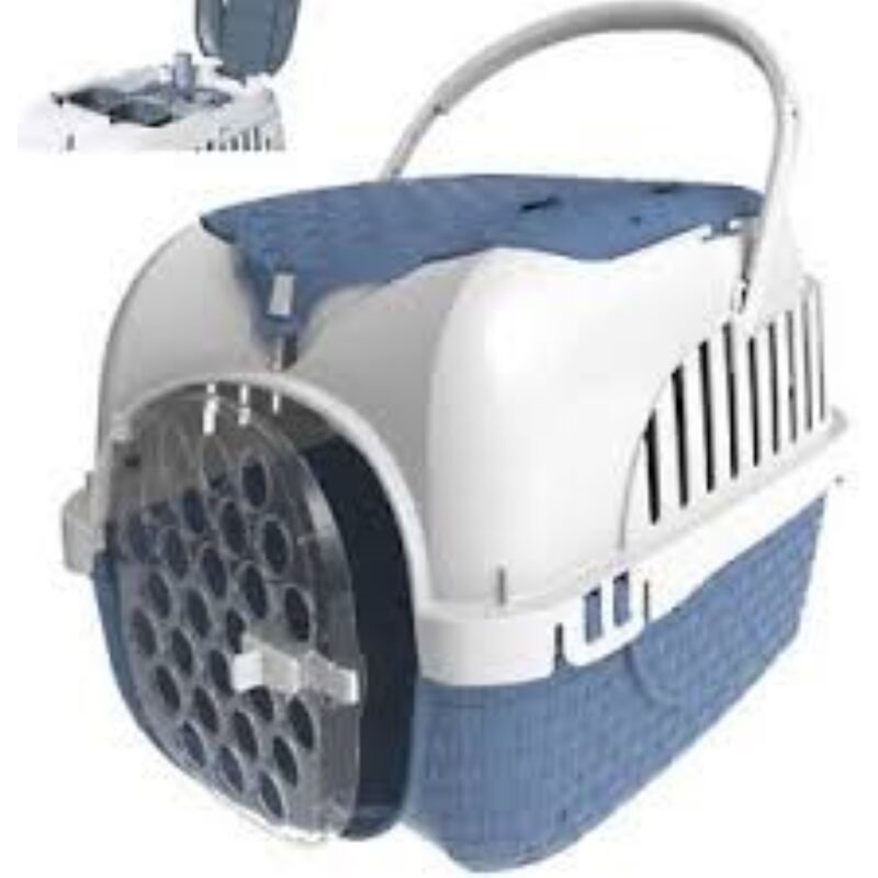 foto del prodotto trasportino per cani e gatti tour azzuro cm 52x33x34h pet bama spa
