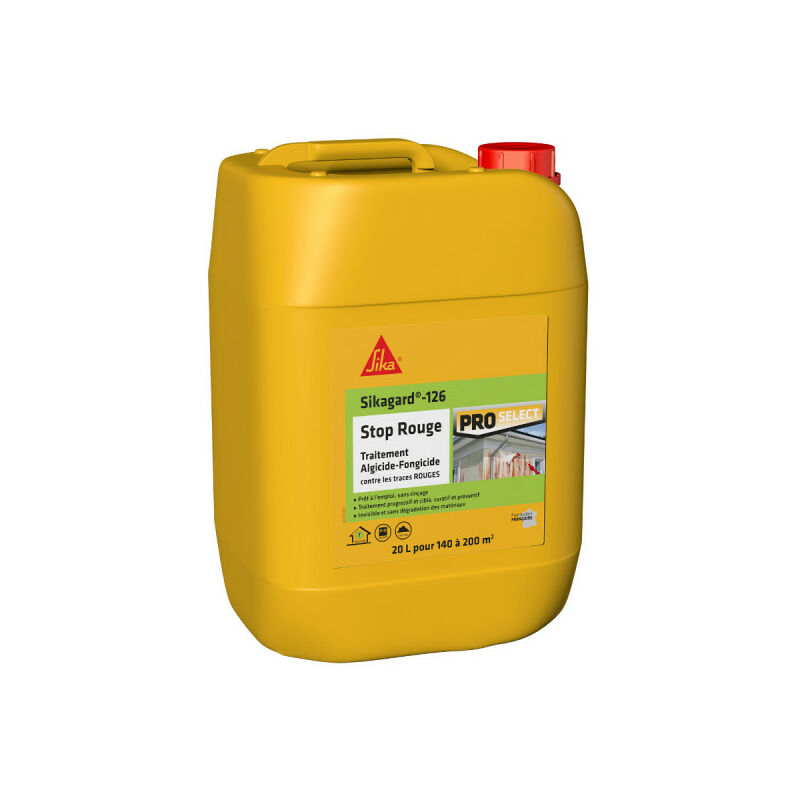 foto del prodotto trattamento alghicida e fungicida gard 126 stop red 20l sika