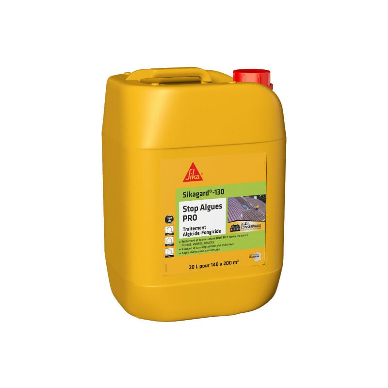 foto del prodotto trattamento alghicida e fungicida gard 130 stop algues pro 20l sika