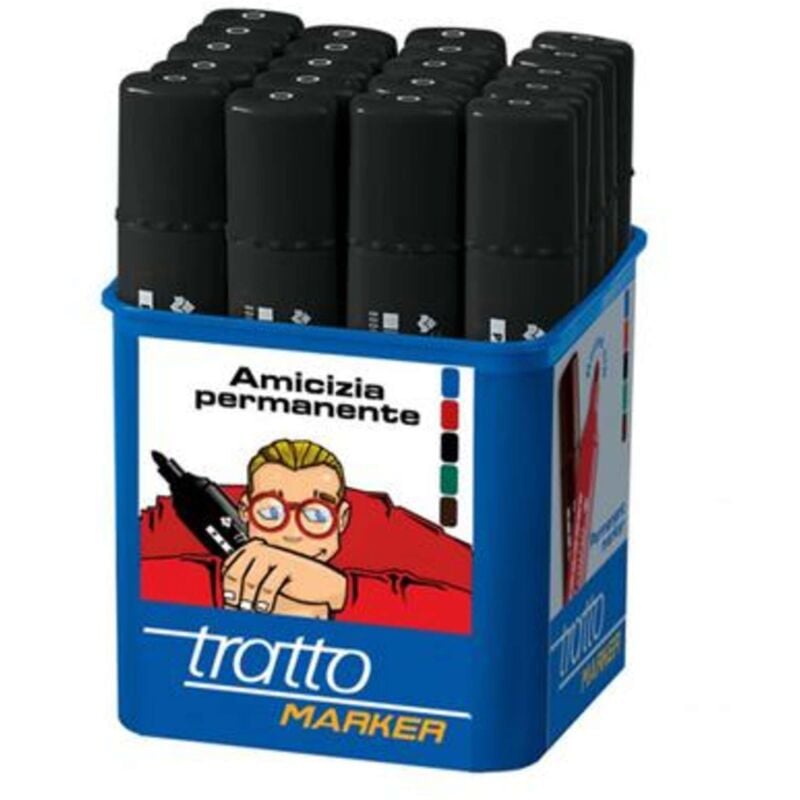 foto del prodotto tratto marker punta tonda nero 841003 x20