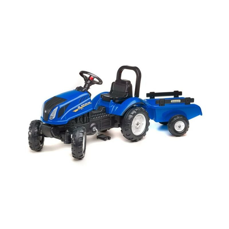 immagine 0 del prodotto trattore cavalcabile new holland t6 con rimorchio falk