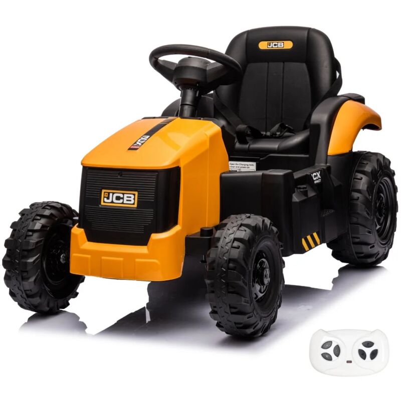 foto del prodotto trattore jcb elettrica per bambini 12v 2 a 6 anni con