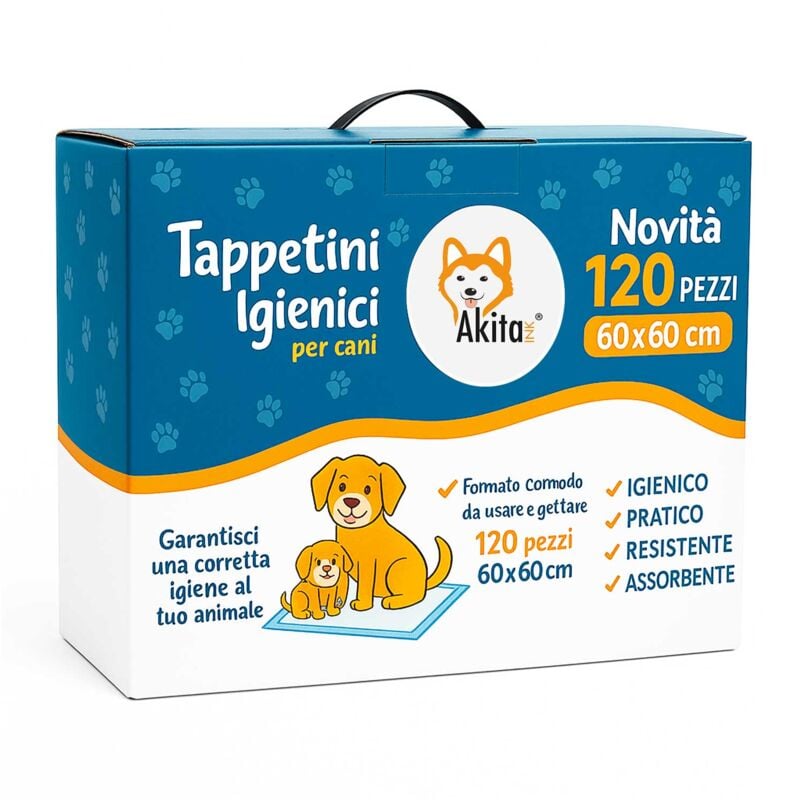 foto del prodotto traversine igieniche per cani 60x60 tappetini assorbenti