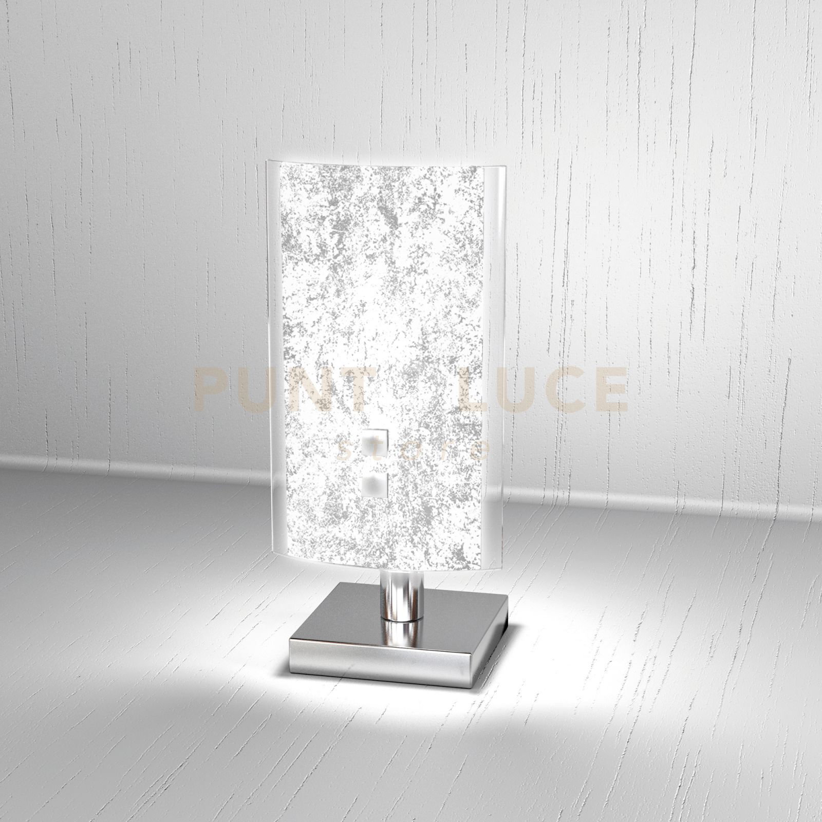 foto del prodotto tray portatile 1 luce foglia argento 1087 p fa