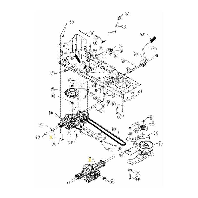 foto del prodotto trazione originale mtd trattorino tagliaerba lt1 ns92 618 09815