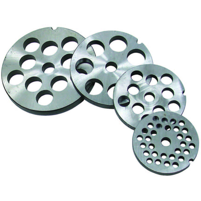 foto del prodotto tre spade piastre autoaffilanti in acciaio inox per tritacarne n 10 12 foro 10 art.11070 ir 