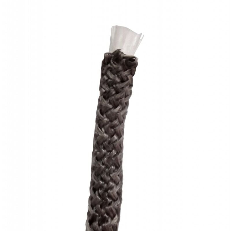 foto del prodotto treccia guarnizione porta stufe a pellet legna 20mm grigia venduta al mt