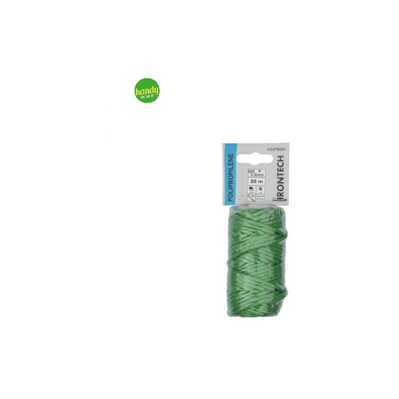 foto del prodotto treccia per veneziana masidef in polipropilene 3 mm 20 mt verde