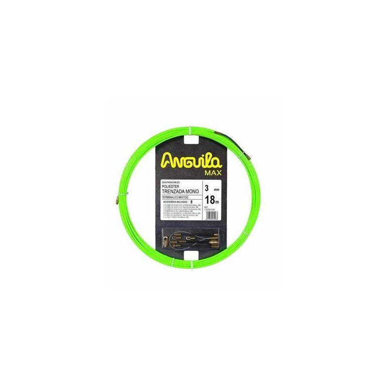foto del prodotto trecciati mono intercambiabili 18m anguila max diametro 3mm verde fluo