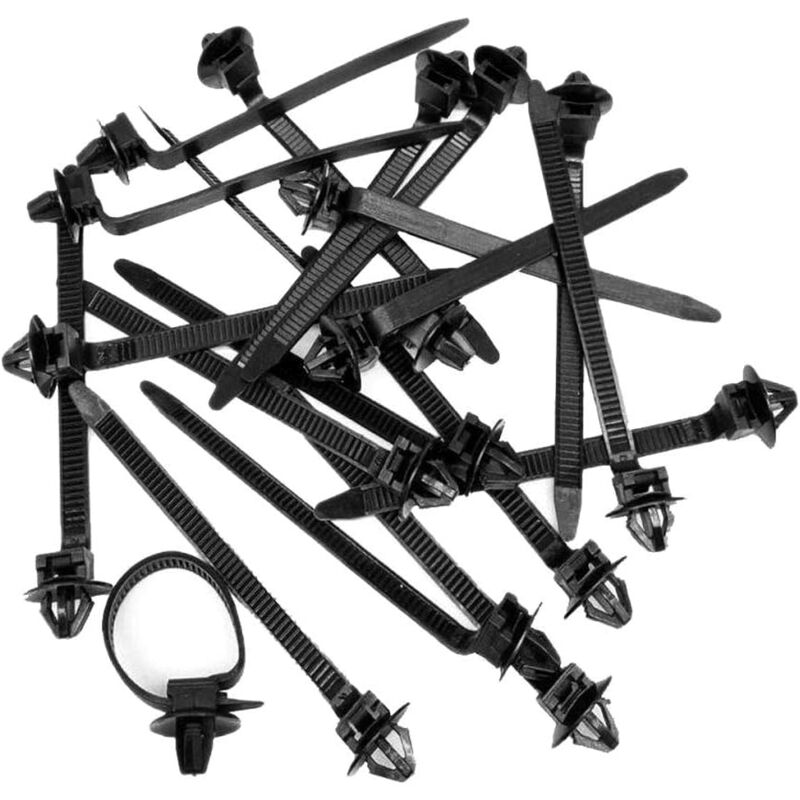 foto del prodotto treetalk 50 pezzi fascette fermacavi in nylon per auto, fascette stringicavo per cavi e tubi flessibili