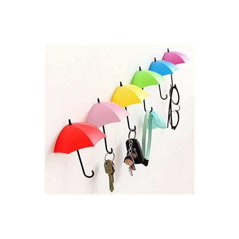 foto del prodotto treetalk confezione da 6 ganci da parete, portachiavi, portachiavi autoadesivo, portaoggetti, portaombrelli, accessori decorativi, decorazioni per