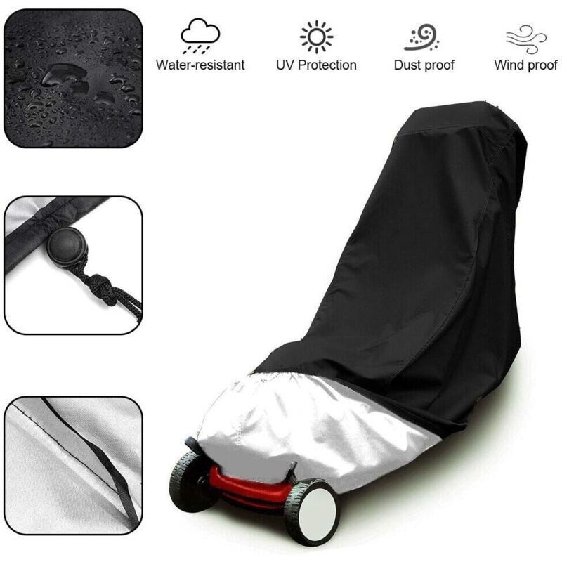 foto del prodotto treetalk copertura per tosaerba, telo ombreggiante impermeabile e resistente, protezione uv, resistente agli strappi, 48x18,5x13,5 pollici