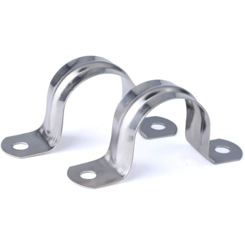 foto del prodotto treetalk fascetta stringitubo 16 mm in acciaio inox 304, morsetto a u per tubo, anello di collegamento per tubi, morsetto a scheda, morsetto a