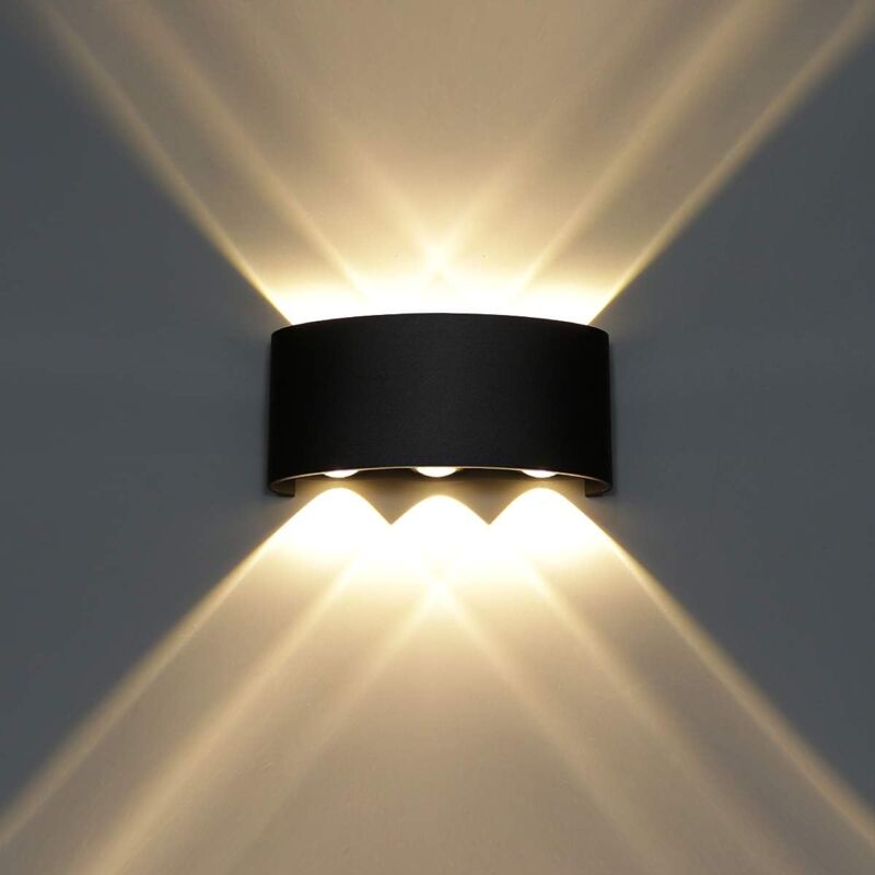 foto del prodotto treetalk lampada da parete moderna a led, con movimento su e gi , in alluminio impermeabile, per interni ed esterni, per bagno, veranda, camera da