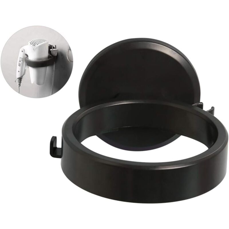 foto del prodotto treetalk porta asciugacapelli da parete, 2 pezzi, mensola portaoggetti in plastica per bagno, antitraccia, impermeabile, autoadesivo, resistente