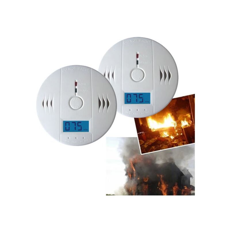 foto del prodotto treetalk rilevatori di gas co, rilevatori di co, rilevatori di monossido di carbonio con display lcd, confezione da 2