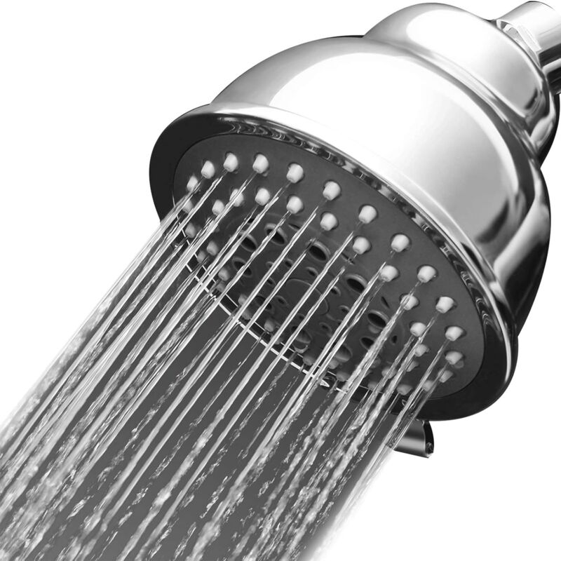 foto del prodotto treetalk soffione doccia ad alta pressione, soffione doccia ad alto flusso, risparmio idrico, potente, 5 impostazioni, getto d acqua salvaspazio,