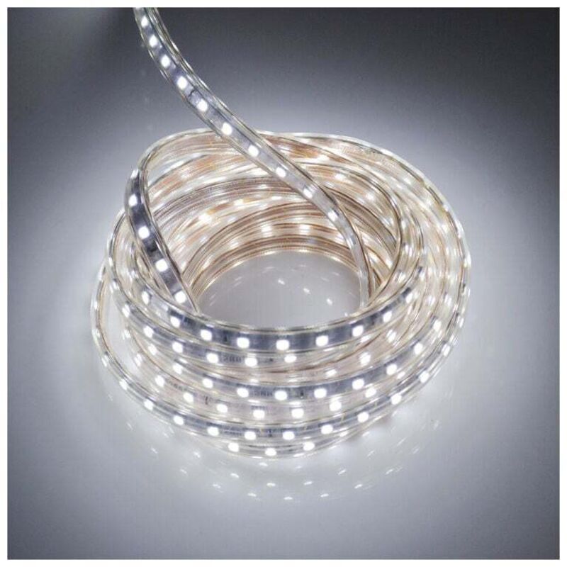 foto del prodotto treetalk striscia led da 2 metri con interruttore, striscia led impermeabile ip65, striscia led 220v, bianco freddo
