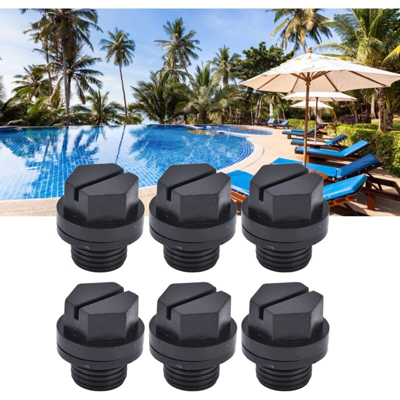 foto del prodotto treetalk tappo di scarico per piscina, 10 pezzi tappo di scarico ottima fattura semplice utilizzo materiale in gomma piccolo volume 1 4 di pollice